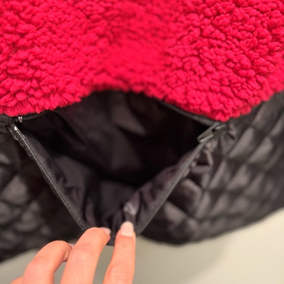 Honda By Utopia Dream Lab Red Sherpa Vest Size Small - Picture 3 of 7